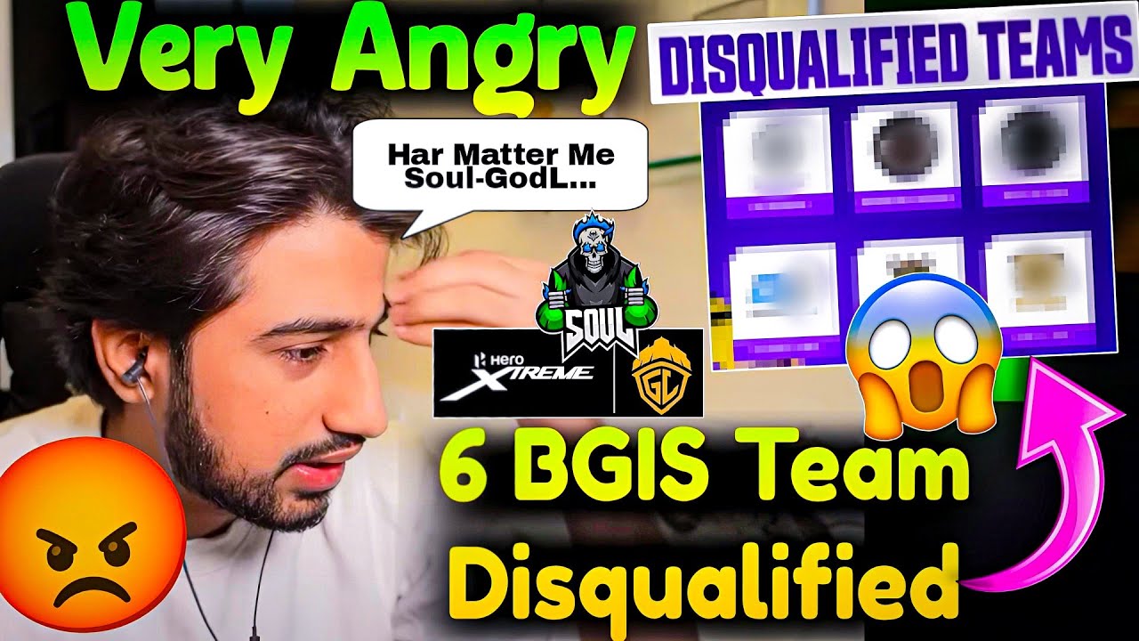 GodL Owais Very Angry😳 OMG! 6 BGIS Teams Disqualified🚨😱 Admino Update✅