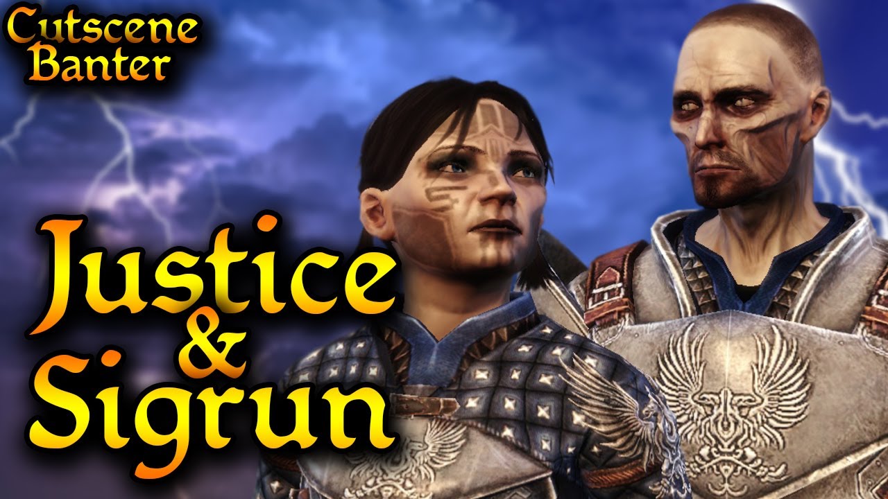 Justice and Sigrun Cutscene Banter | Dragon Age: Origins - Awakening