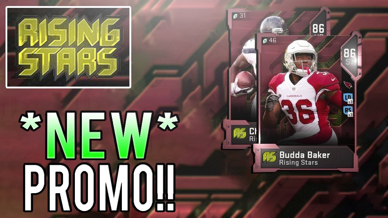 MUT 19 RISING STARS COMING TOMORROW! CHRIS CARSON AND BUDDA BAKER!|MADDEN 19 ULTIMATE TEAM