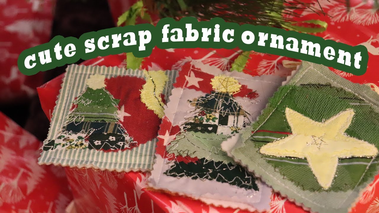 scrap fabric holiday decorations | zero-waste projects