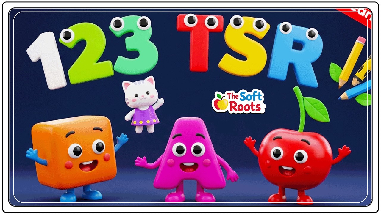 Preschool Learning activities for 3 year olds at home | Learn ABC Phonics Shapes Numbers Colors 🌈