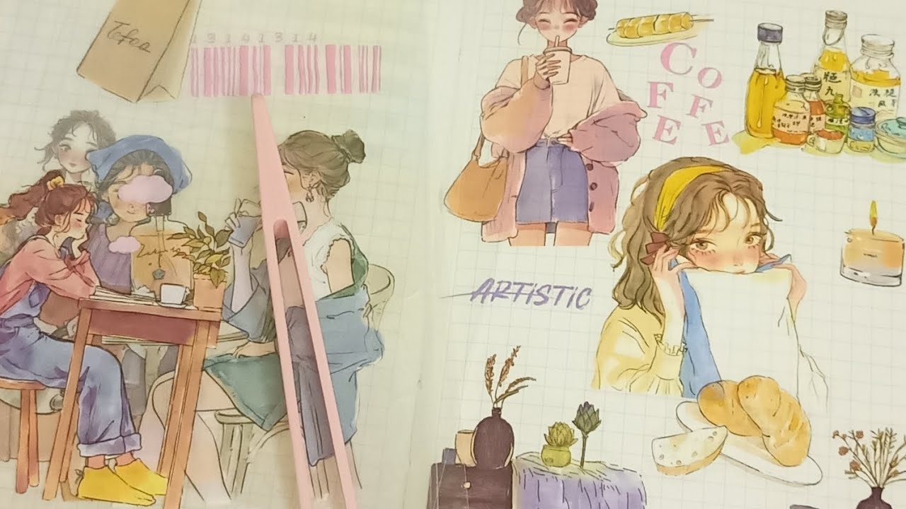Let's make a journal with me...   #decor#diy#sticker#kawaii#journal#creative