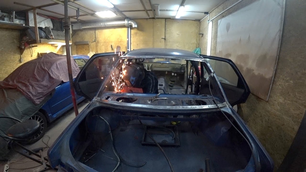 77. Ford Sierra Rebuild #4. Задние крылья и рамка стекла. Примерка койловеров от BMW e46.