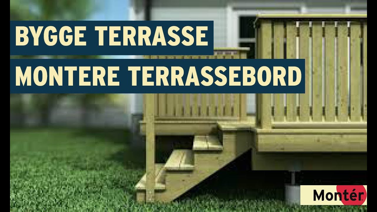 Hvordan bygge terrasse - Montering av terrassebord
