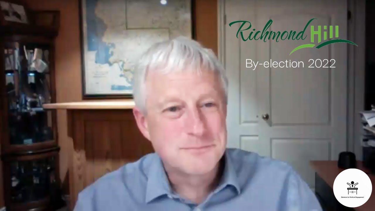 David West Interview -  2022 Richmond Hill Mayoral By-Election | Students for Political Engagement