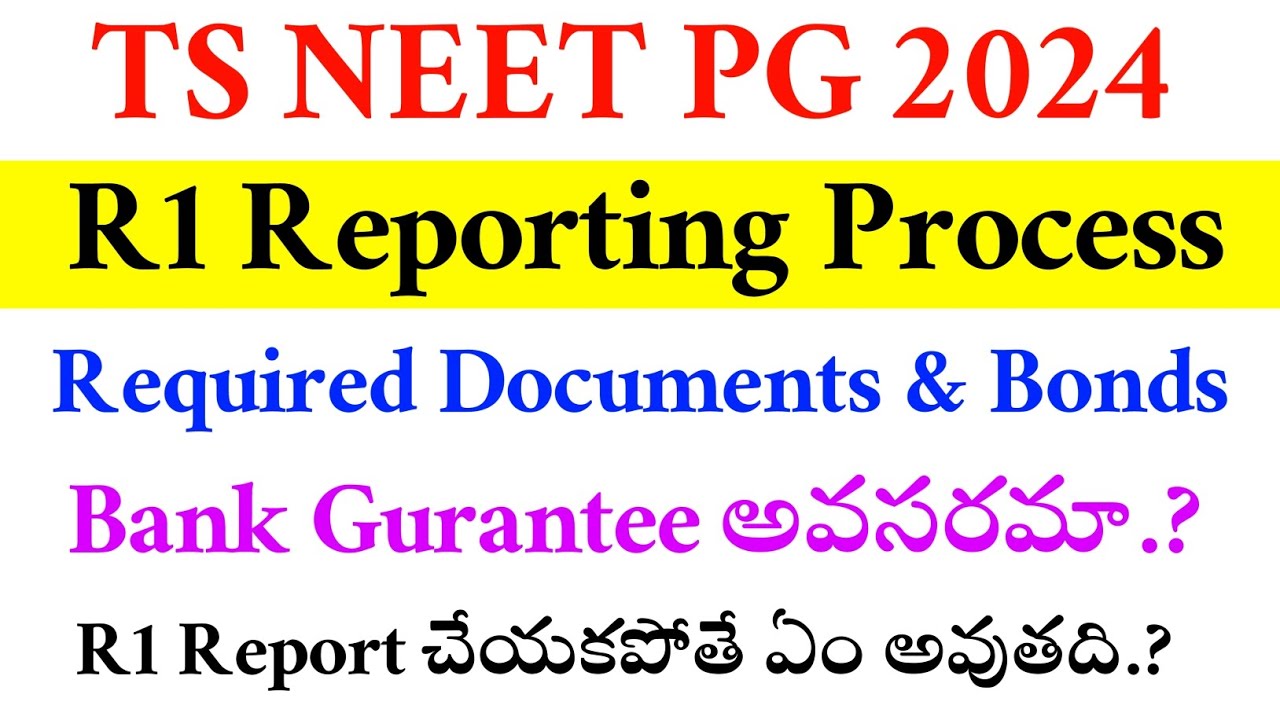 NEET PG 2024 | Telangana Round 1 Reporting Process | Vision Update ##neetpg