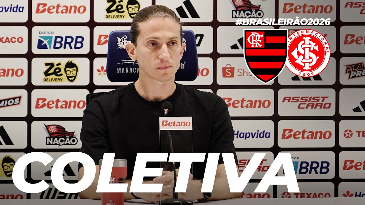 FILIPE LUÍS | COLETIVA PÓS-JOGO | FLAMENGO 1 X 1 INTER | BRASILEIRÃO (26/02/04)