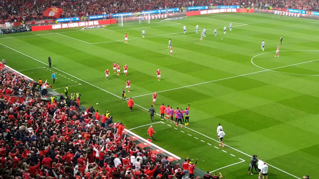 Golo de Jonas visto da bancada BENFICA vs Porto 01/04/2017