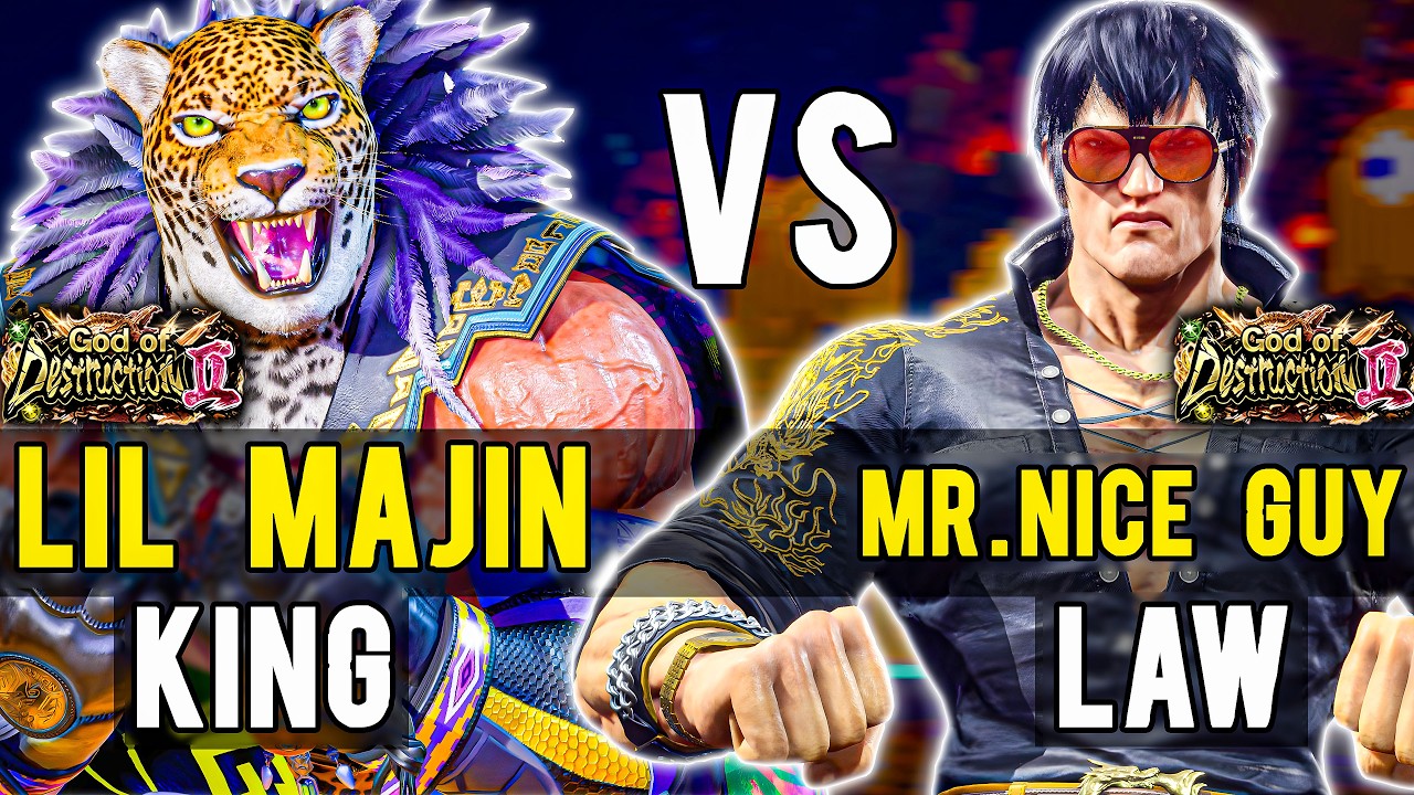 Lil Majin (King) vs Mr. Nice Guy (Law) – High Level Ranked Matches | Tekken 8
