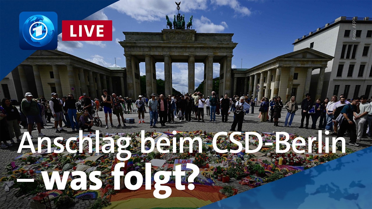 Anschlag bei CSD-Berlin &ndash; die aktuelle Lage | 🌍 tagesschau24 Top-Thema, 27.7.2026