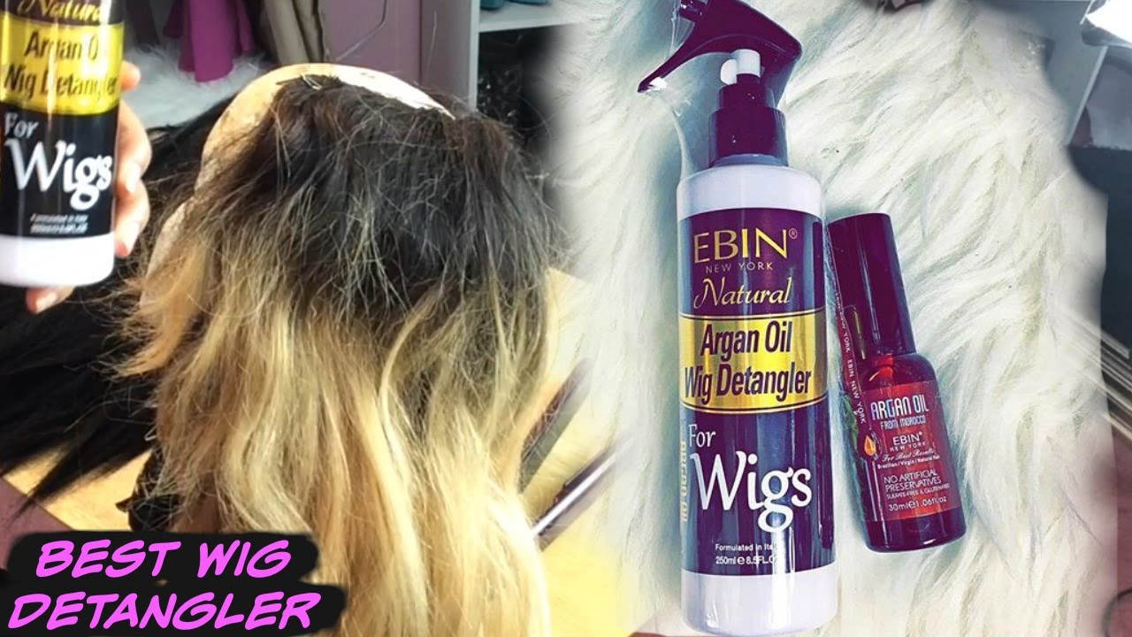 Review/Demo on EBIN New York Argan Oil Wig Detangler for Wigs and Argan Oil for Natural Hair