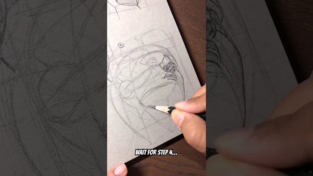 Drawing Michelangelo&rsquo;s David in 4 Steps - SinArty #michelangelo #sinarty #drawing