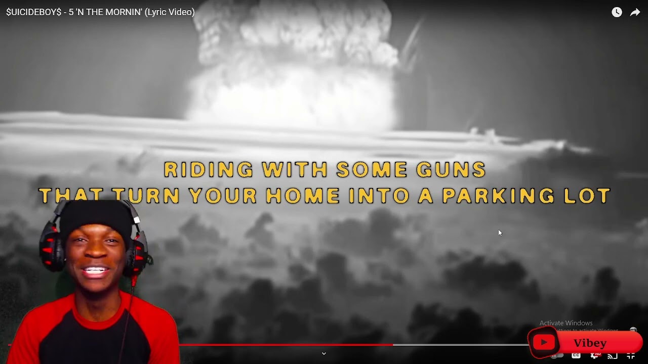 THIS SONG A VIBE! $UICIDEBOY$ - 5 'N THE MORNIN' (Lyric Video) Reaction