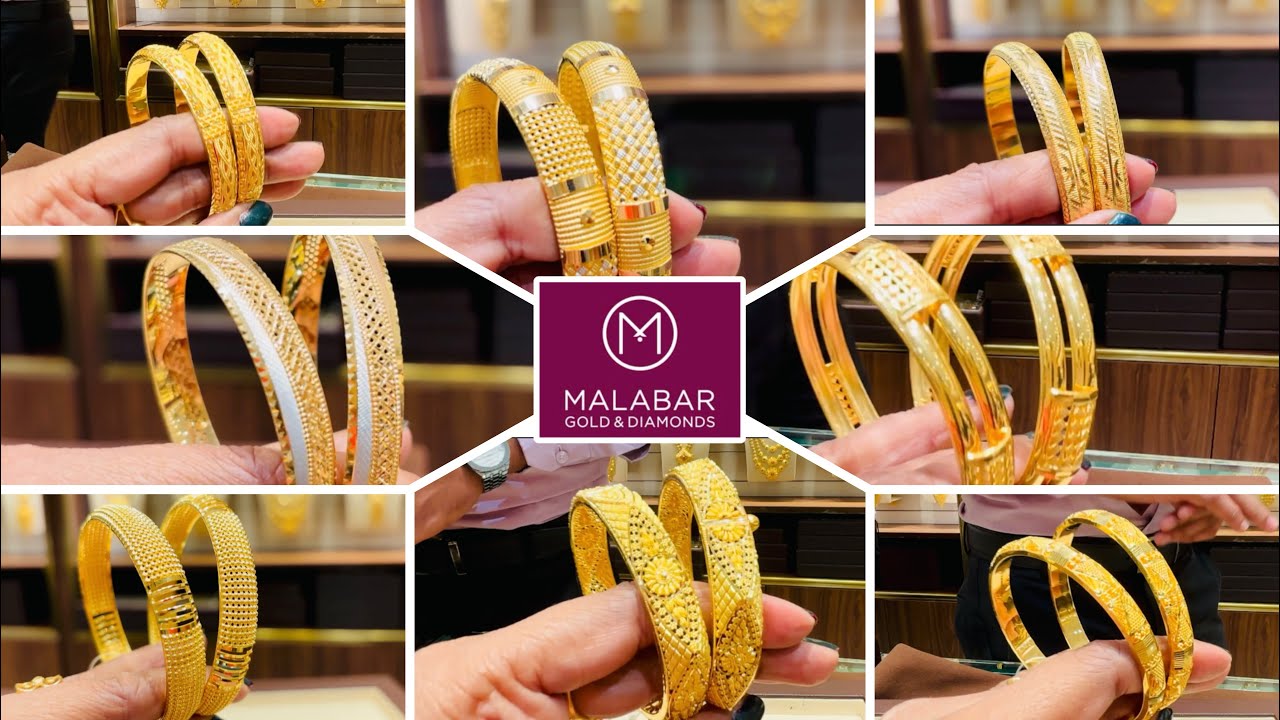 Malabar 22Kt Gold 💥Bangles - From Day Wear to Party wear | Malabar gold Bangles designs with price