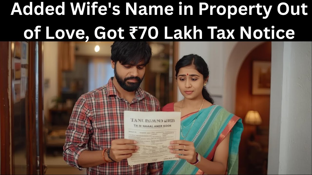 Husband Adds Wife's Name in Property 'Out of Love' → Triggers ₹70 Lakh Tax Notice