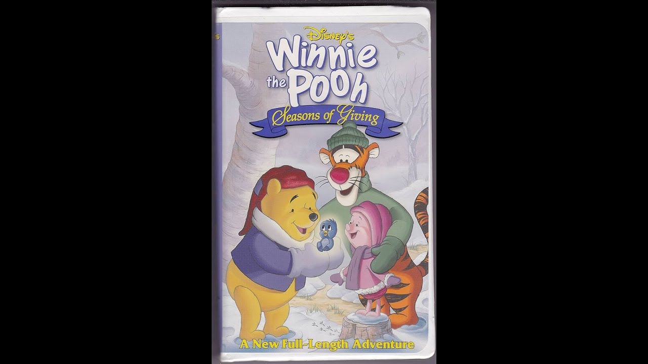 Opening To Winnie The Pooh: Seasons Of Giving (1999) Canadian VHS - Reversed!