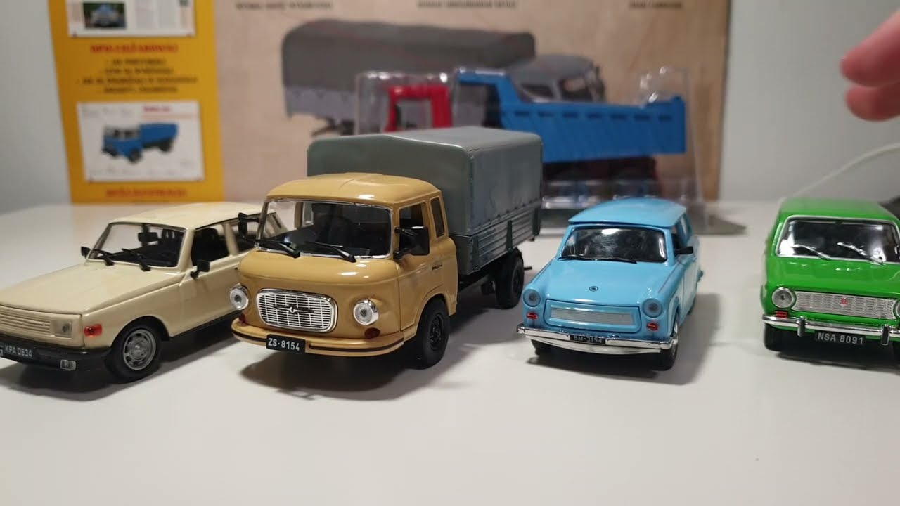 5 nowych modeli Unboxing #2 Kultowe auta PRL-u/Kultowe ciężarówki z epoki PRL-u 1:43