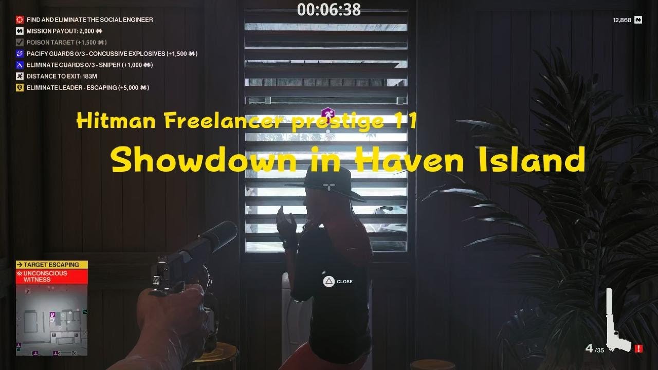 HITMAN Freelancer prestige 11 Showdown in Haven Island