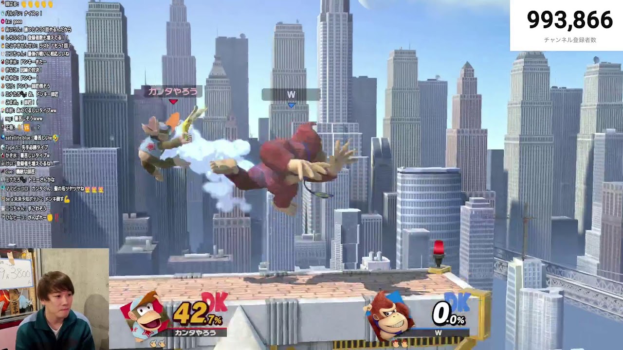 【１００万人目前！！】９９万人突破生配信。今日１００万人いくかもね？
