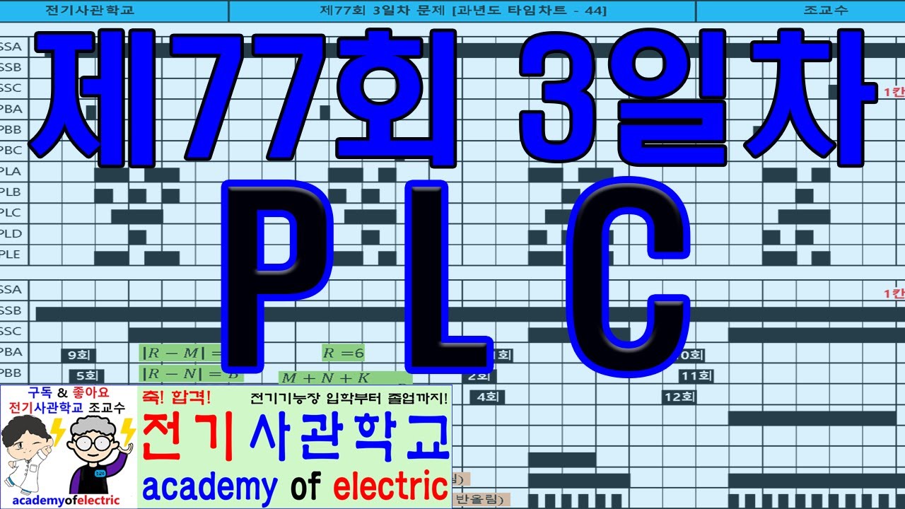 제77회 3일차 문제(과년도 타임차트 - 44) - UHD