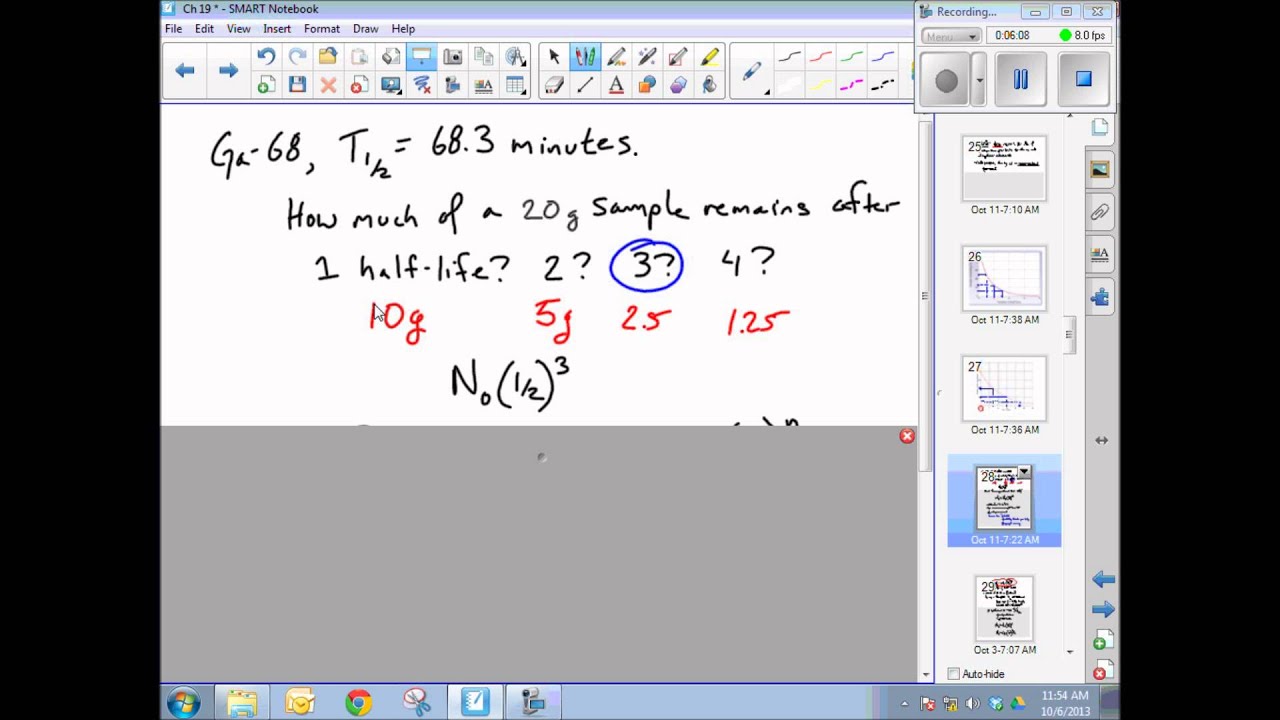 Radiochemistry Part I: Half-Lives
