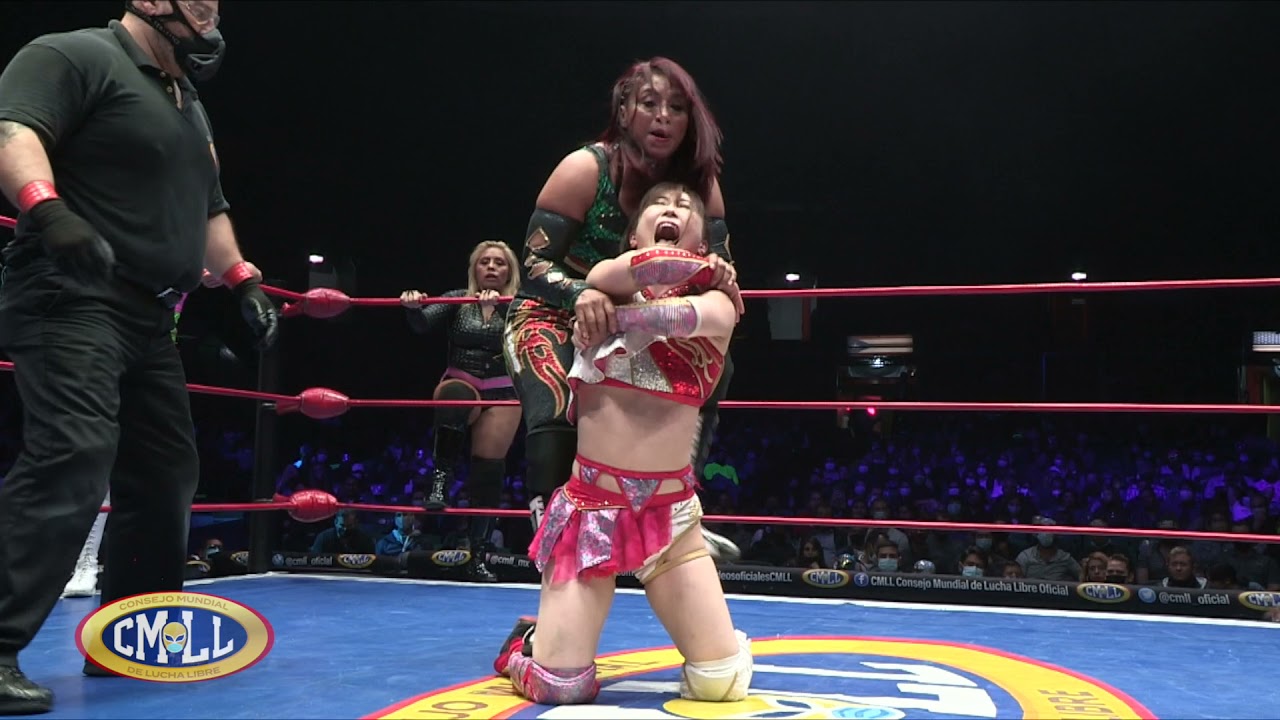 CMLL - AMAPOLA - JAROCHITA - MARCELA VS MOMO KOHGO - TSUKUSHI - TSUKASA / ARENA MÉXICO 1º DE OCTUBRE