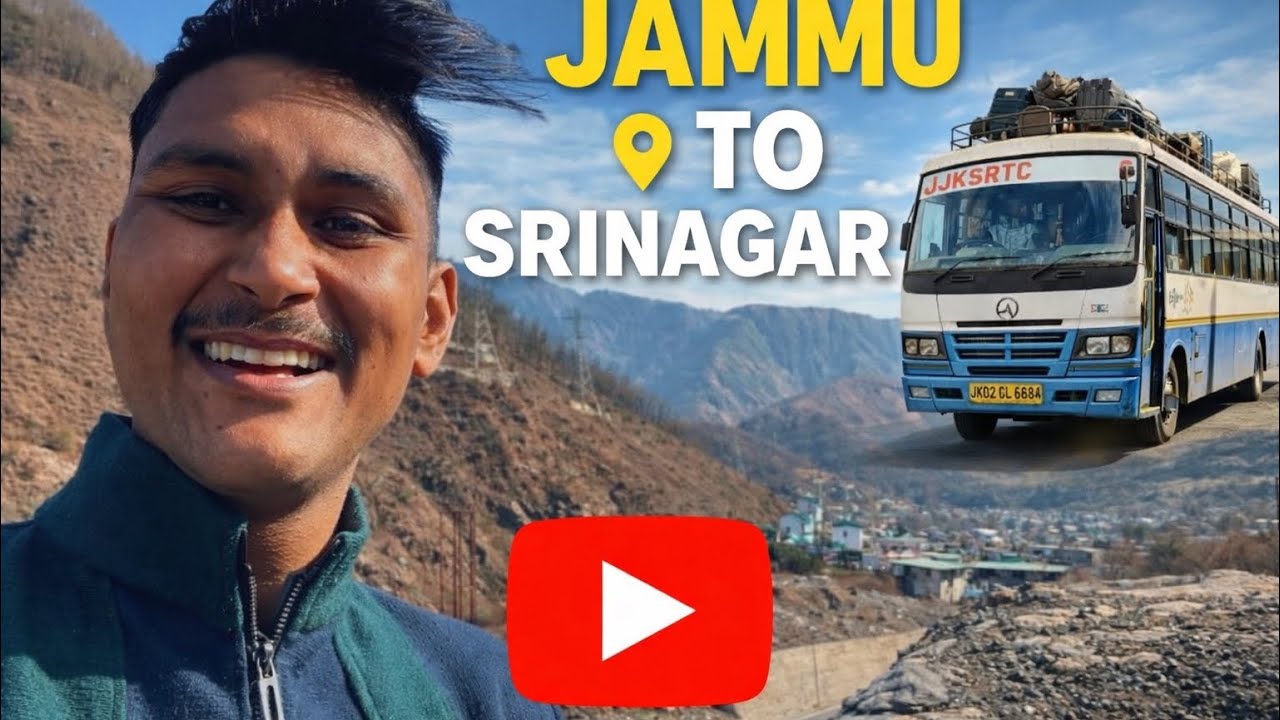 Jammu to Srinagar Bus Journey Vlog 🚍🏔️ | Kashmir Road Trip Experience 