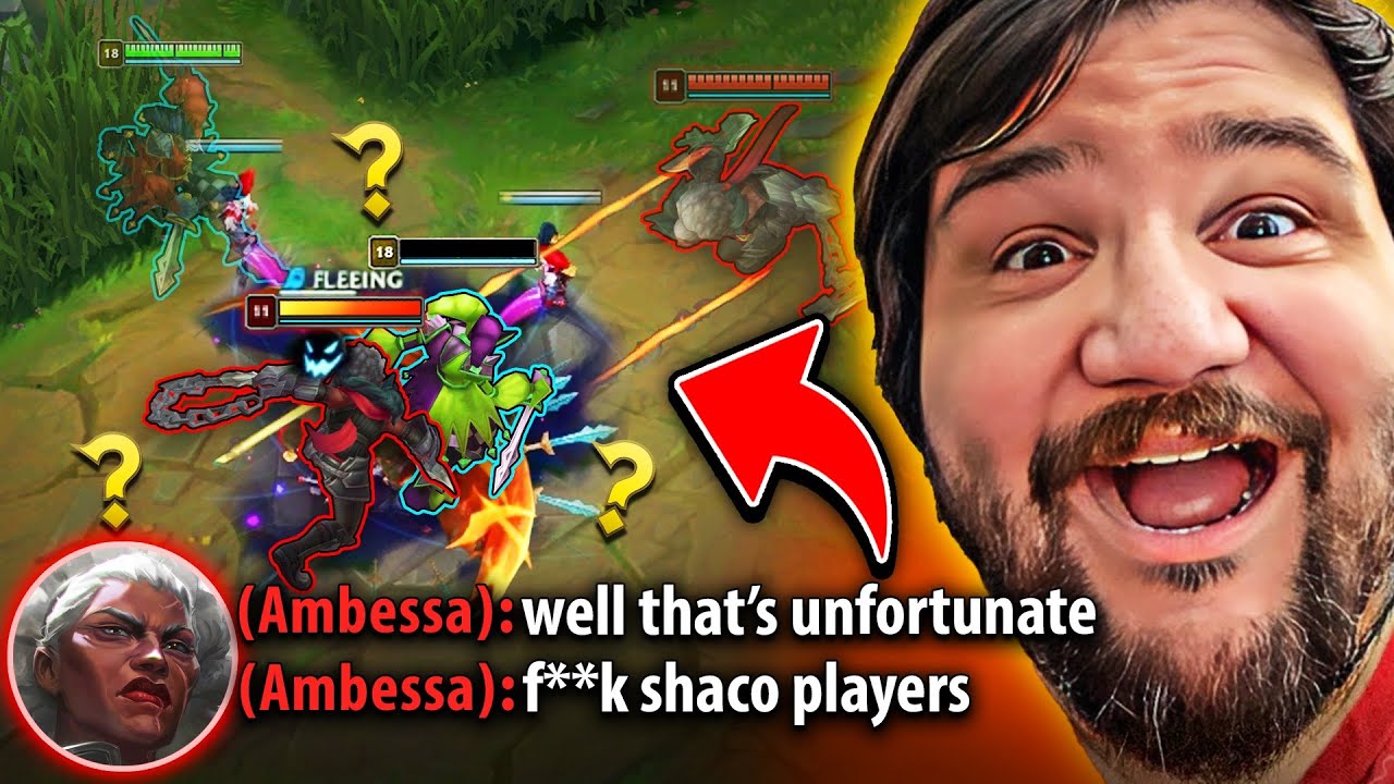 THIS AMBESSA WASN'T READY FOR PINK WARD'S SHACO!! (PERFECT CLONE BAIT)