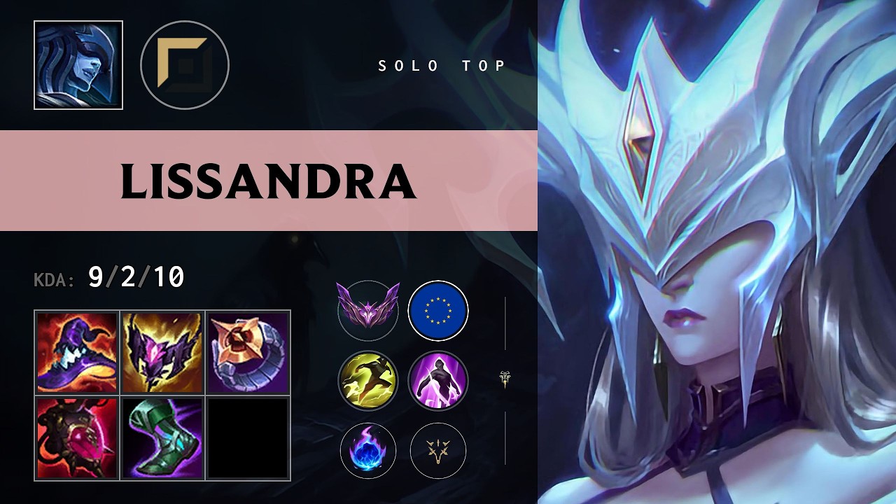 Lissandra Top vs Yasuo - EUW Master Patch 26.15