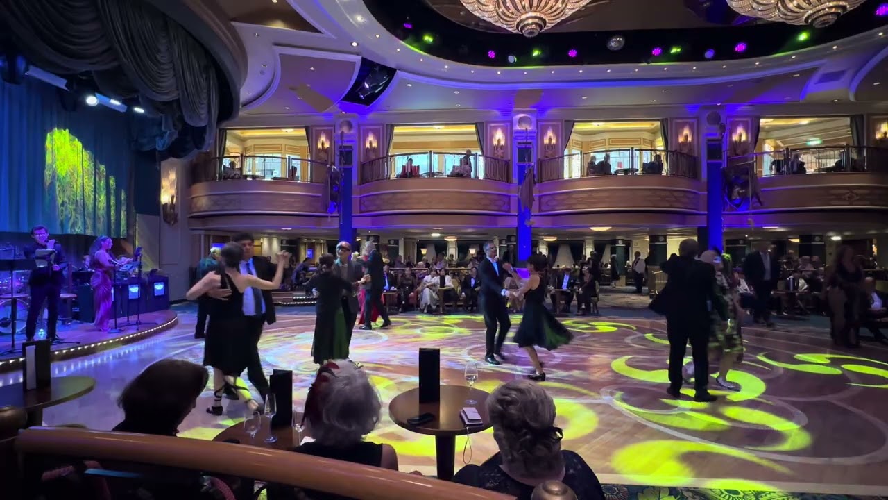 Cunard Queen Elizabeth August 2025. The Masquerade Gala Ball. QR Musicians, Faith, a Quickstep