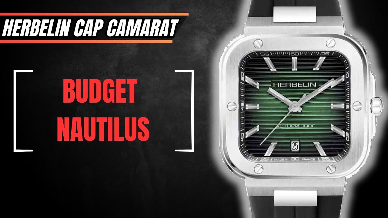 HERBELIN CAP CAMARAT SQUARE AUTOMATIC 🔲🕒💕 The elegant and affordable French WATCH 🇫🇷😈🔥