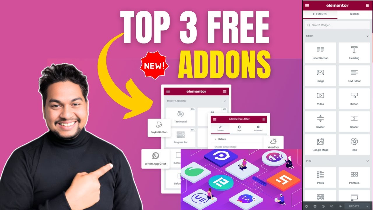 Top 3 Free Elementor Addons for Stunning Web Design!