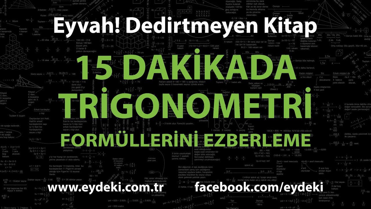 15 dakikada trigonometri formüllerini ezberleme