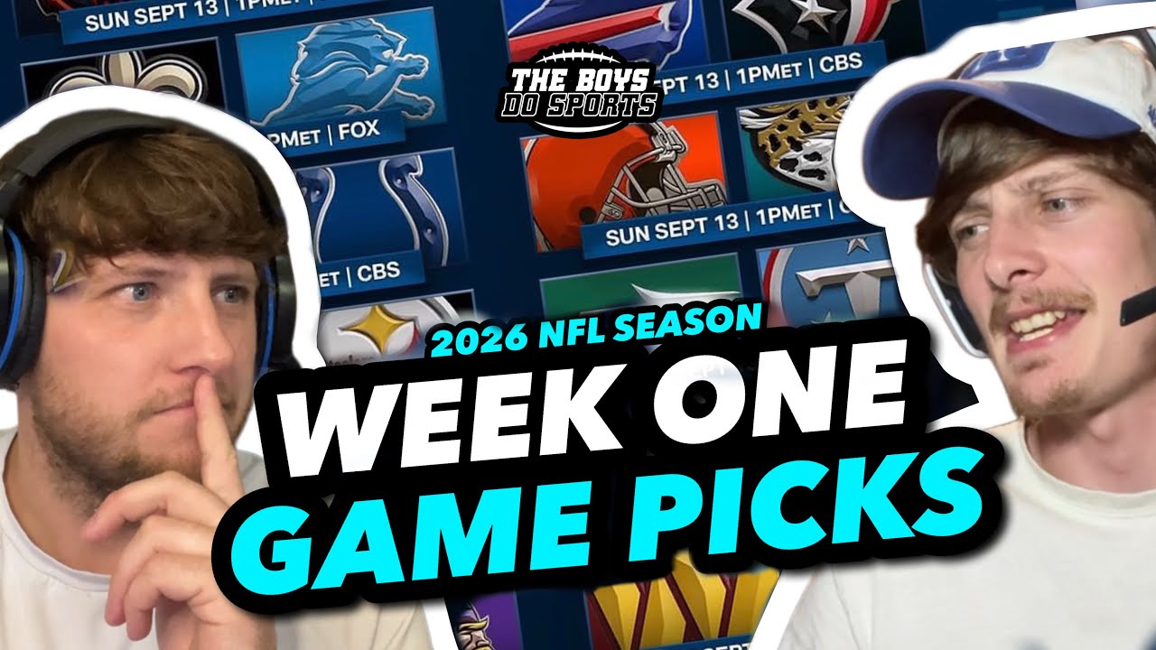 NFL Week One Game Picks 2026 | Locks, Upsets & Score Predictions