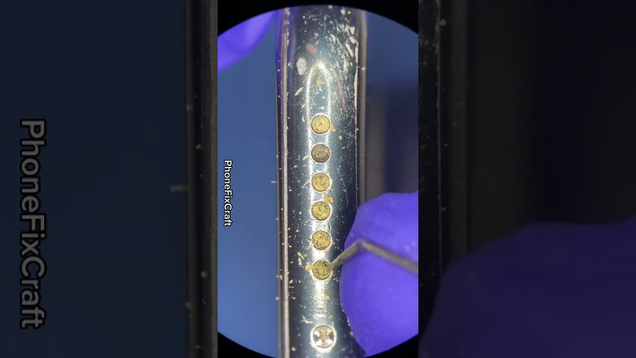 Satisfying iPhone speaker #cleaning at #phonefixcraft #shorts