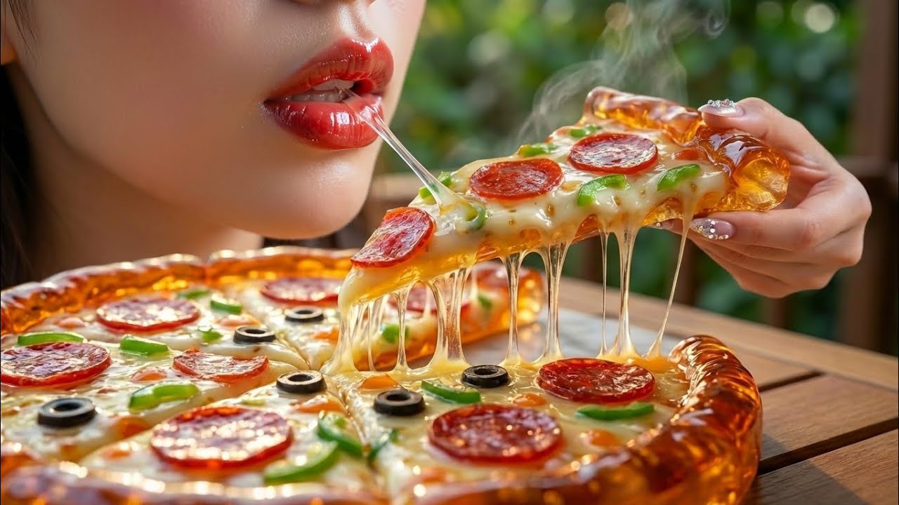 I Baked a Pizza Made of GLASS 😳🍕 | ASMR
