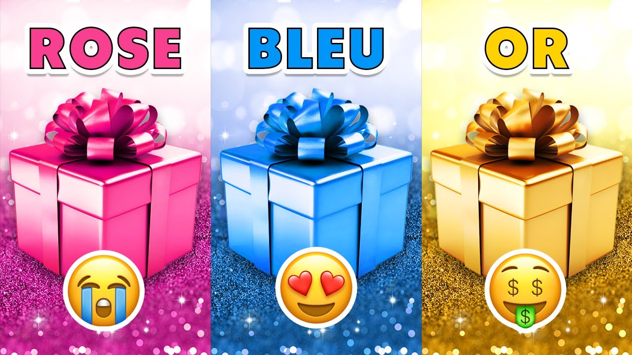 Choisis ton CADEAU... ! 🎁 Rose, Bleu ou Or ? 💗💙⭐ Es-tu une personne chanceuse ? 🤔