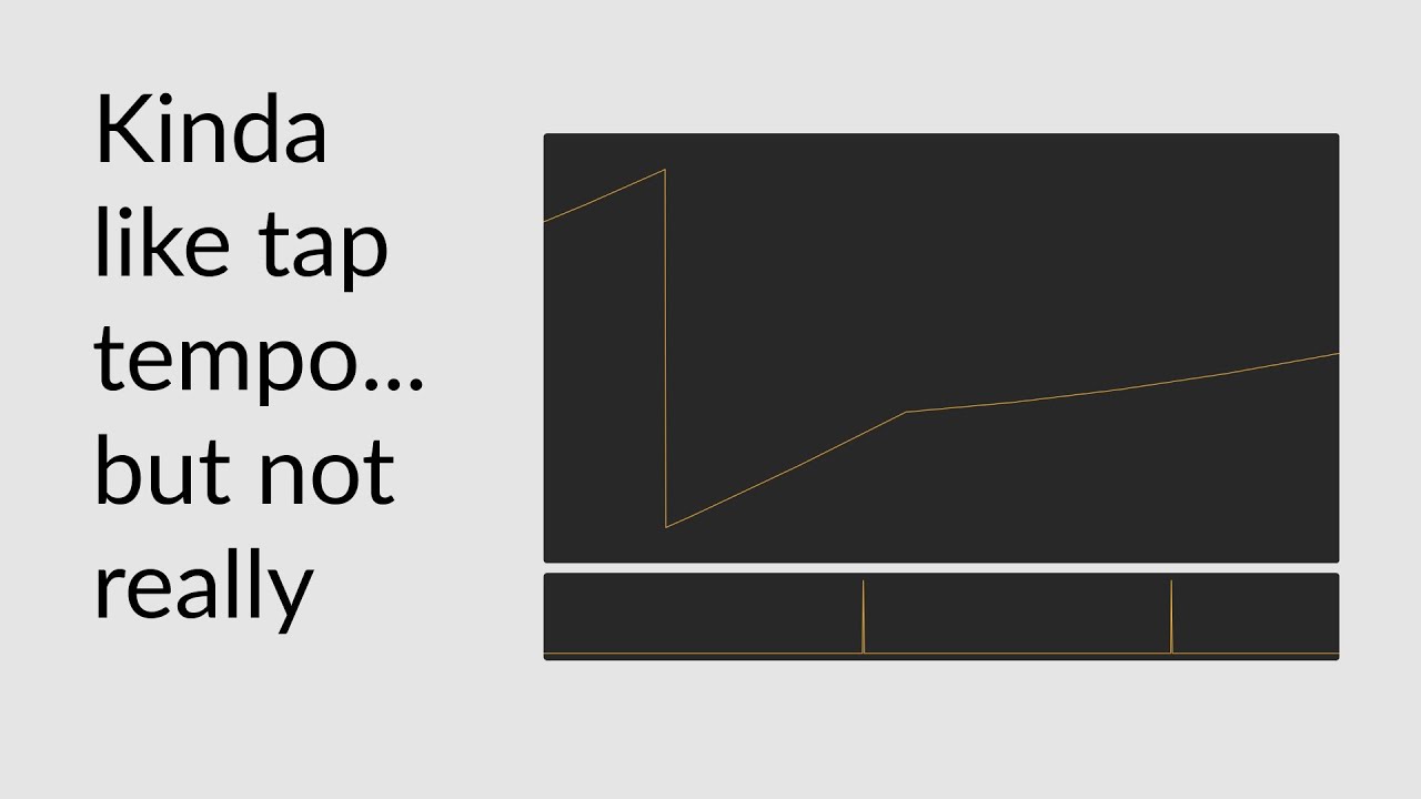 Tapping to control the speed of time in Max MSP
