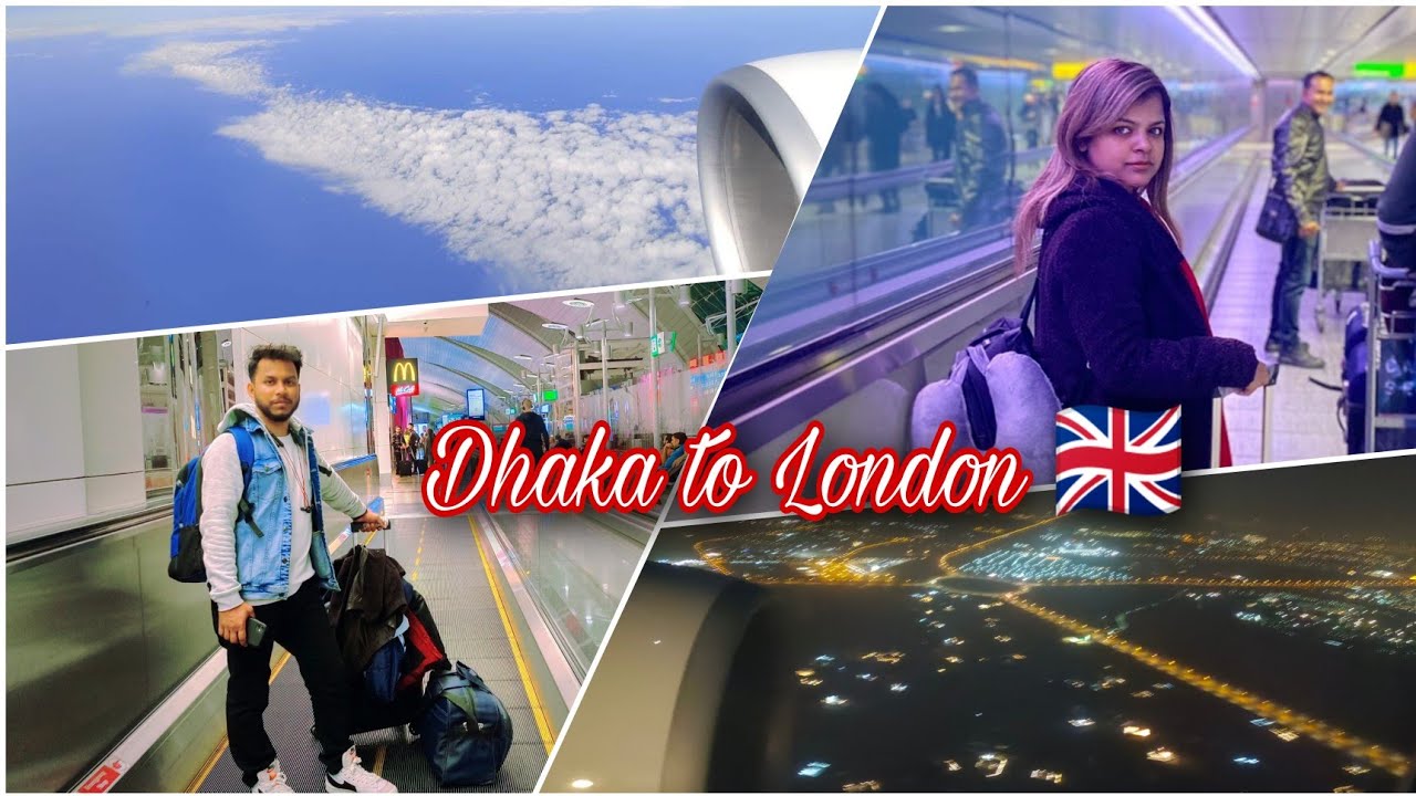 Dhaka to London Travel by Emirates || Dubai International Airport || Heathrow Airport || Newport 🇬🇧