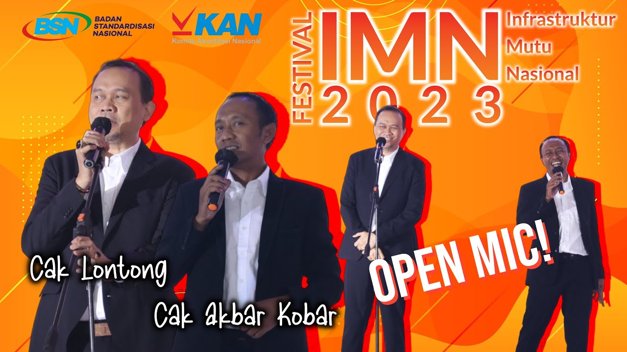 Cak Lontong dan Cak Akbar Kobar Open Mic di FIMN 2023