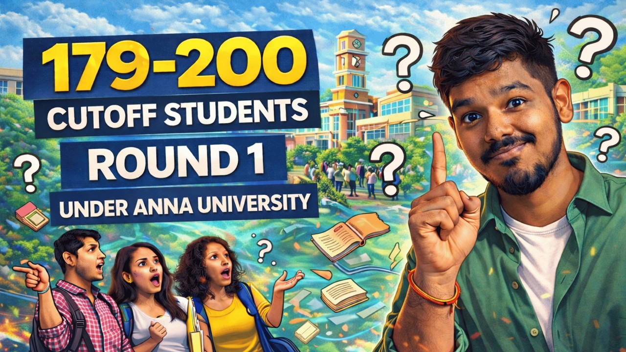 179&ndash;200 Cutoff 😳 Round 1 la என்ன college கிடைக்கும்? TNEA 2026 🔥