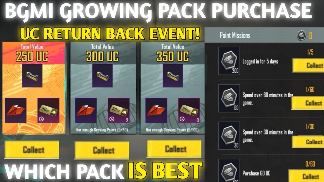 Don't Waste UC! 🛑 Which BGMI Growing Pack is Best? (Full Guide)