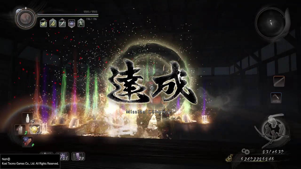 Nioh - 52.4 BILLION AMRITA insane farming Marobashi (WotN)