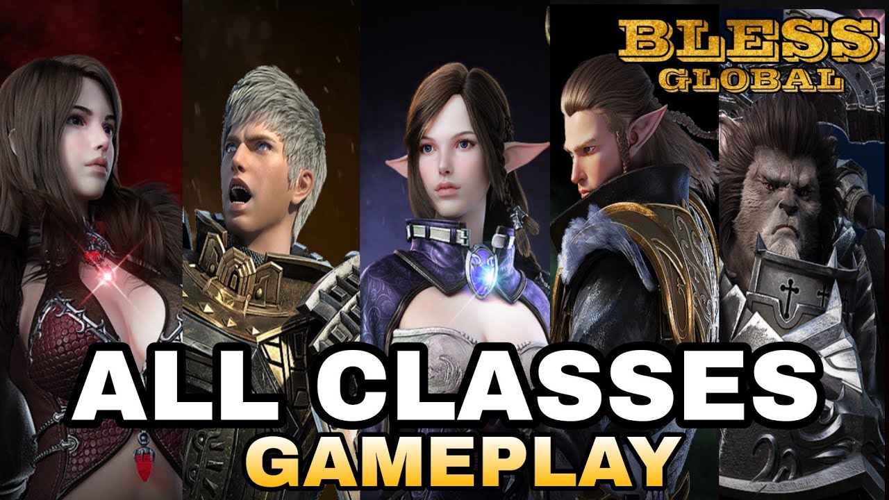 BLESS Global All CLASSES Gameplay |  Play To Earn  New Nft  MMORPG For Android/ios/PC
