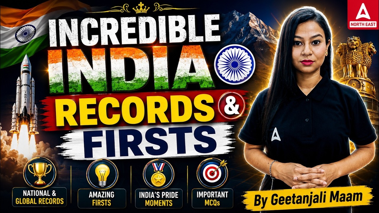 India Firsts & World Records | Top Static GK MCQs Class for Competitive Exams 2026