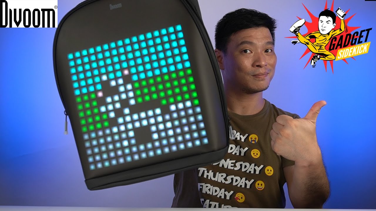 DIVOOM Pixoo Backpack - Highly Customizable Backpack Display! Totally Cool!