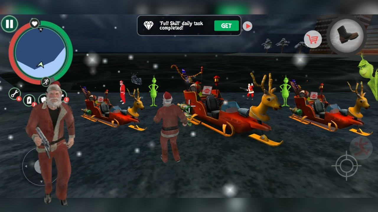 Crime Santa | Secret place of Santa deer car in Crime Santa | Android GamePlay @elliotNaxeex
