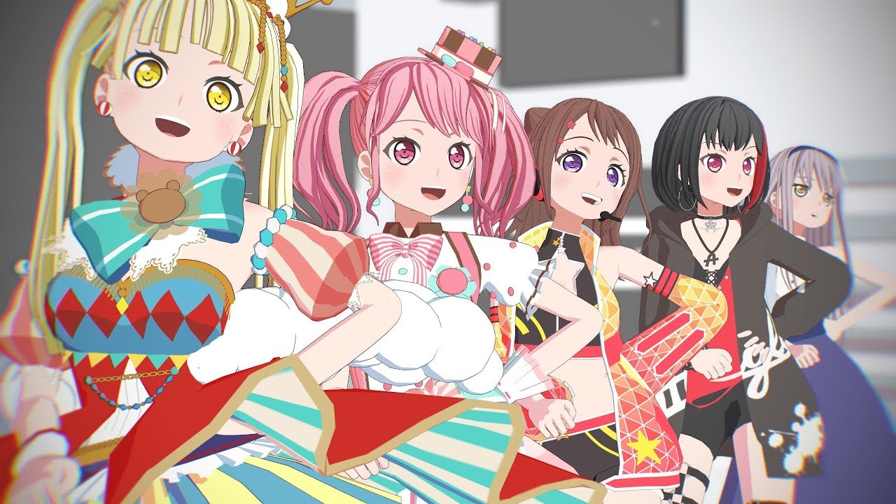 【MMDバンドリ】 Carry Me off 【戸山香澄 & 湊友希那 & 美竹蘭 & 丸山彩 & 弦巻こころ】