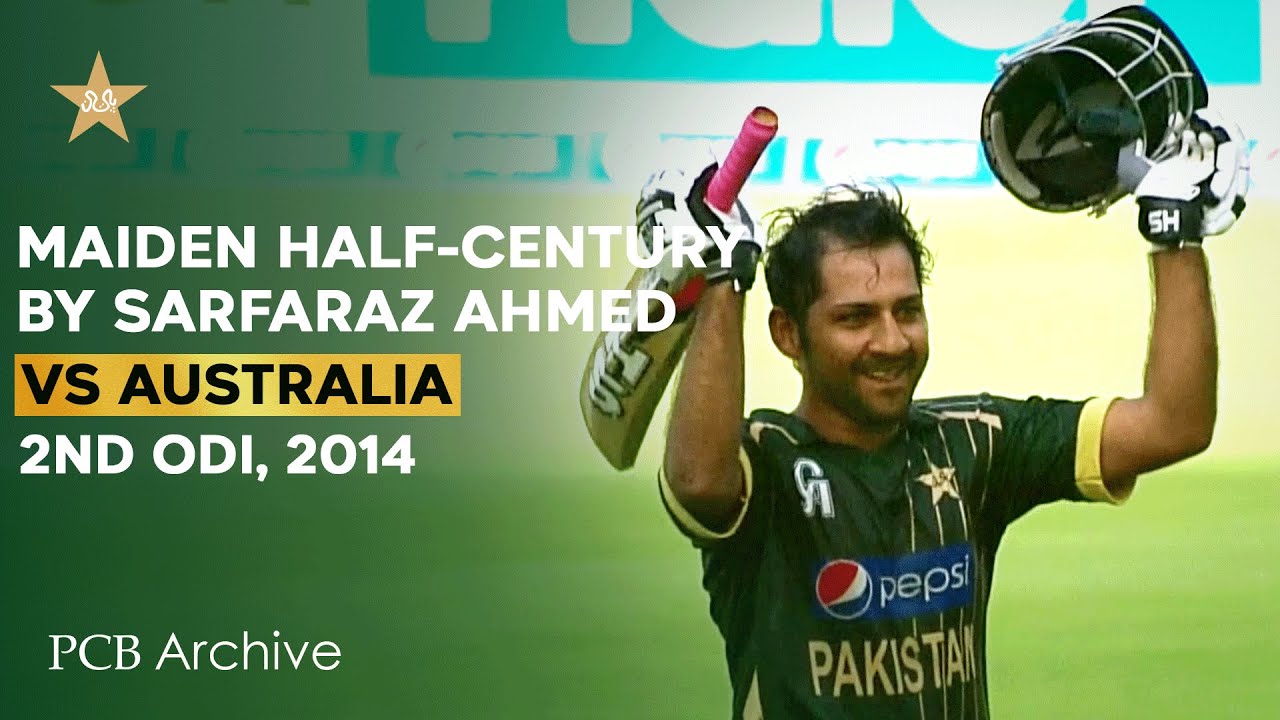 PCB Archive - Sarfaraz Ahmed's Maiden Half-Century vs Australia | PAK vs AUS 2nd ODI 2014 | M1C2A