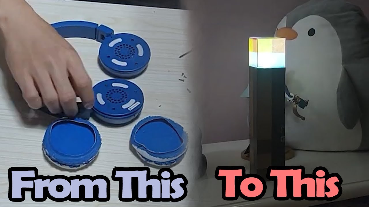 How to turn your unused headphone into a minecraft torch